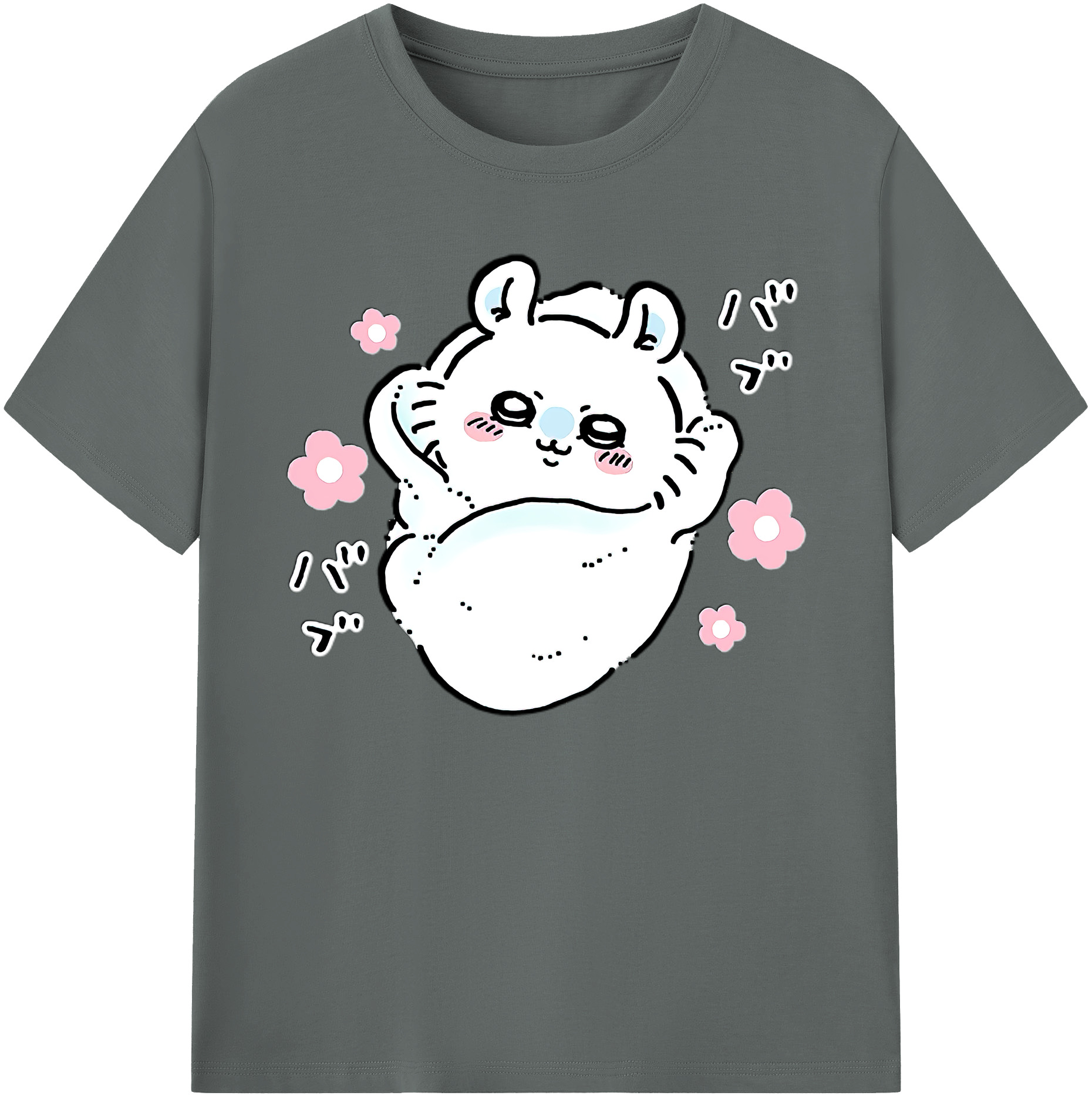 （画像用） ちいかわ モモンガ Chii-kawa Momonga 綿100％ メンズ半袖Tシャツ｜肌触りやわらか＆通気性